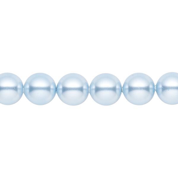 Pearl 50pk light blue, Crystal Passions® 8mm round 5810 image number 0