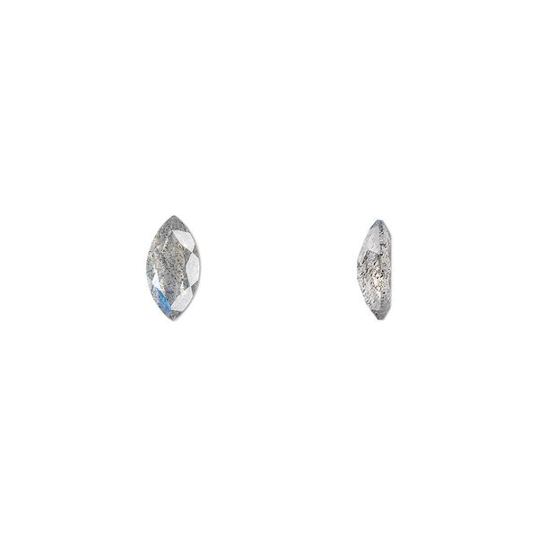 Labradorite 1pkg1, hand-cut faceted marquise gem natural 8x4mm image number 0