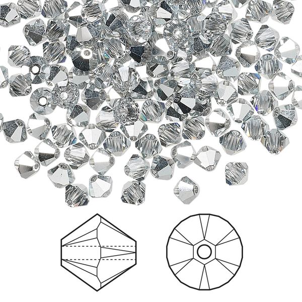 Bead 144pk crystal CAL, Crystal Passions® 4mm bicone 5328 image number 0