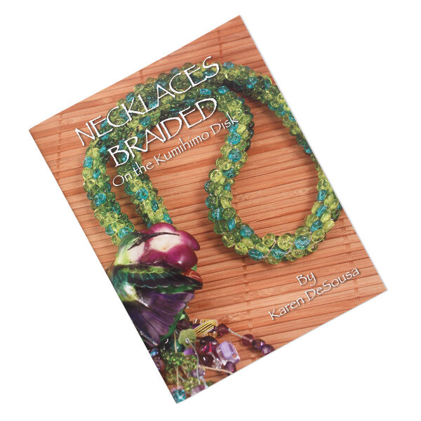 Book, "Necklaces Braided on the Kumihimo Disk" by Karen DeSousa. Sold individually. image number 0