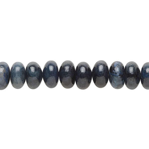 Dumortierite 1pkg1, rondelle bead natural B grade, 15.5-16 inch 8x4mm image number 0