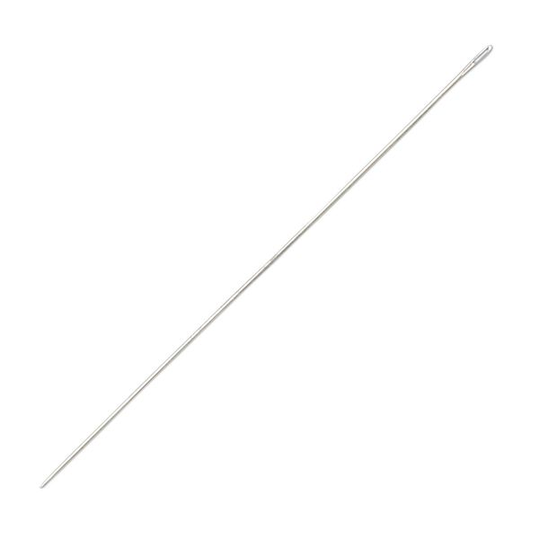 Needle, John James English, nickel-plated steel, #12 with 0.57mm eye width, 2 inches. Sold per pkg of 25. image number 0