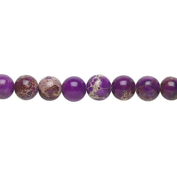 Magnesite 1pkg1, round bead 15.5-16 inch 6mm image number 0