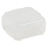 Organizer, Dot Box™, plastic, clear, 1-1/4 x 1-1/4 x 1/2 inch rectangle with pop-up lid. Sold per pkg of 8. image number 2