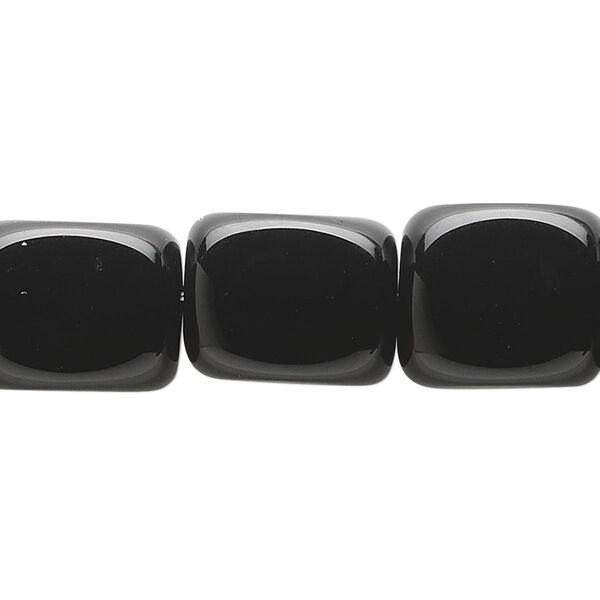 Black onyx 1pkg1, rounded cube bead 15.5-16 inch 15x12mm image number 0