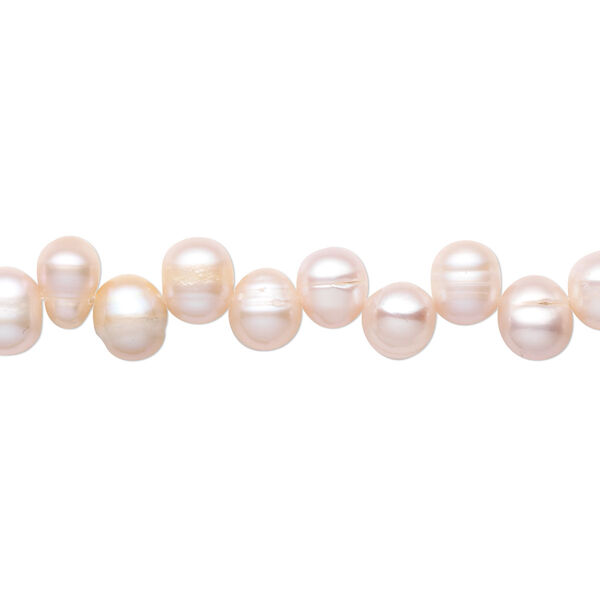 Pearl, cultured freshwater, mauve, 7x5mm-9x7mm rice, D grade. Sold per 16-inch strand. image number 0