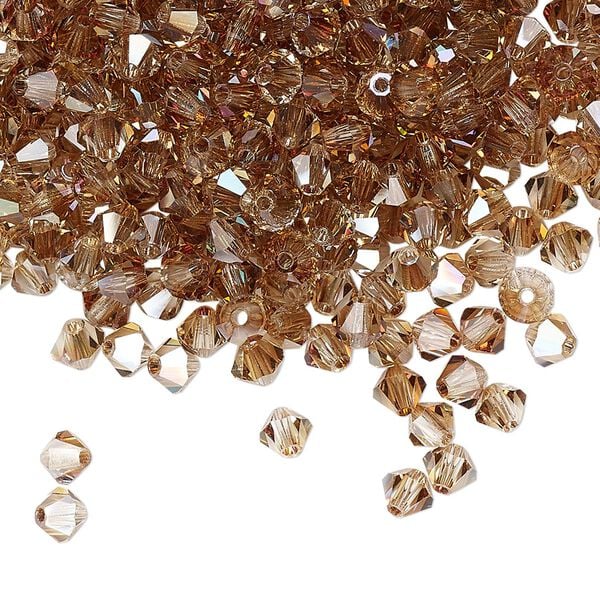 Bead 720pk crystal celsian, Preciosa Czech crystal 4mm bicone image number 0