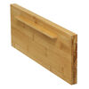 Display, earring card, lacquered bamboo, brown, 15x5.5 inch inclined. Sold individually. image number 2