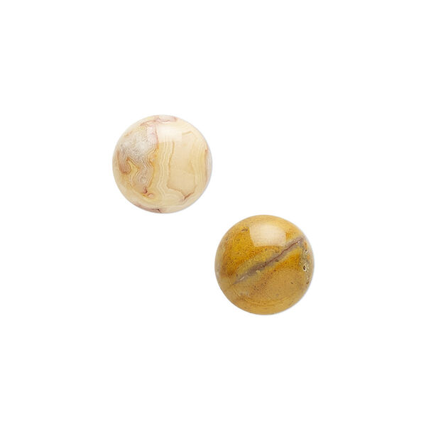 Crazy lace agate 1pkg6, calibrated round cab natural 10mm image number 0
