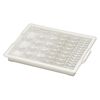 Organizer, Assorted Bead Storage Tray™, Bead Storage Solutions™, plastic, clear and opaque off-white, 13-3/4 x 10-1/2 x 2 inches. Sold per 45-piece set. image number 2