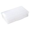 Organizer, acrylic, clear and white, 9 x 6-1/4 x 2 inches with (64) 45x25x11mm rectangle boxes and snap top. Sold per 65-piece set. image number 1