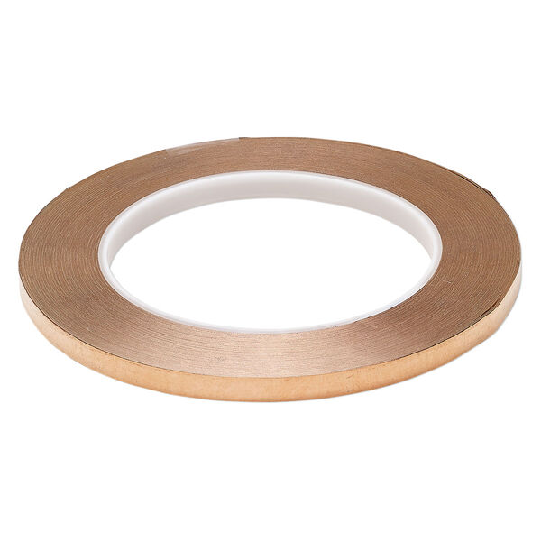 Adhesive foil, Studio Pro™, copper, pkg/36 yards, 6.4mm wide. image number 0