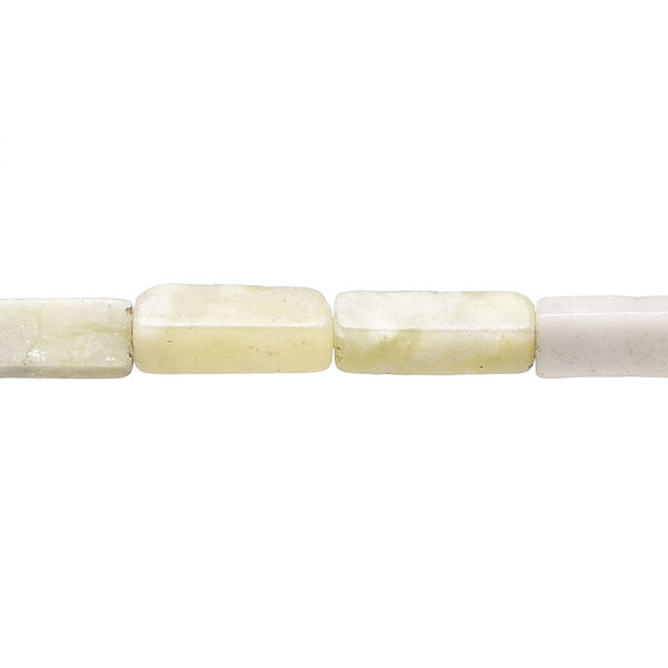 Green jungle "jasper" 1pkg1, square tube bead natural 15 inch 12x4mm-13x5mm image number 0
