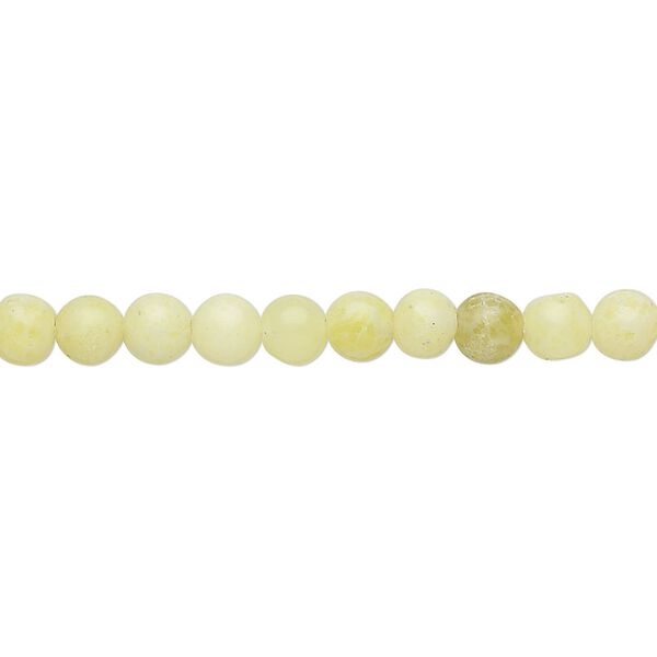Peridot "jasper" 1pkg1, round bead natural 15 inch 4mm image number 0