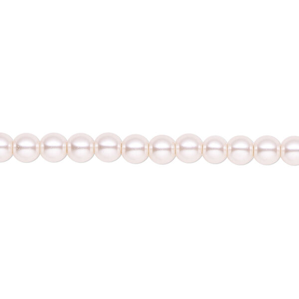 Pearl 2pk light pink, Celestial Crystal® 4mm round 15.5-16 inch image number 0