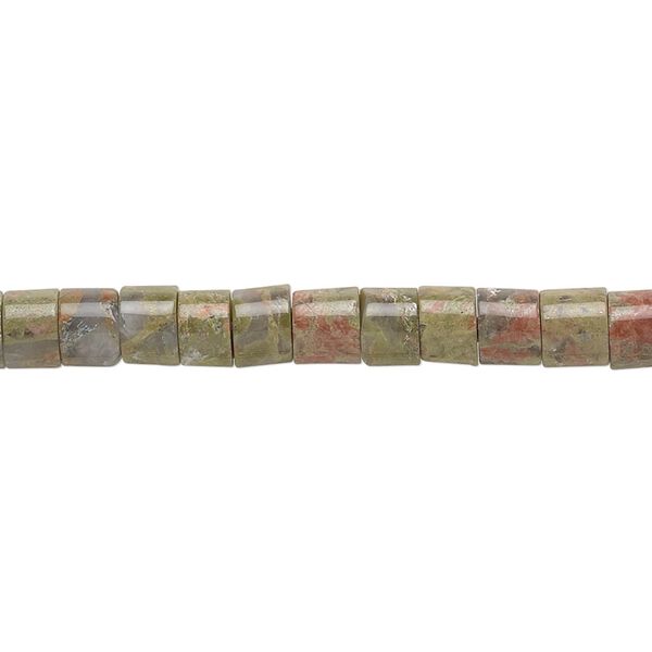 Unakite 1pkg1, heishi bead natural 15.5-16 inch 5x4mm image number 0