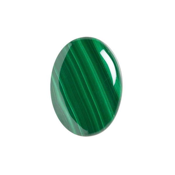 Malachite 1pkg1, calibrated oval cab natural 25x18mm image number 0