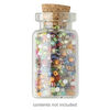Component, glass and cork, clear, 38x19mm-40x22mm bottle with stopper and 12mm opening. Sold per pkg of 10. image number 0