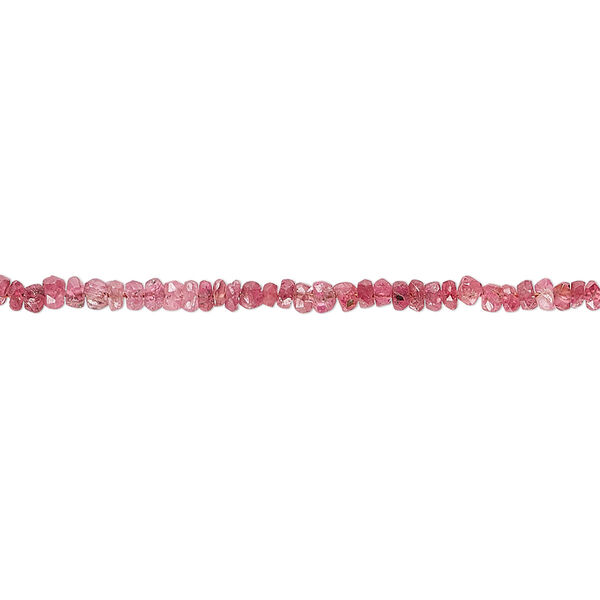 Ruby 1pkg1, hand-cut faceted rondelle bead 13 inch 2x1mm-2x2mm image number 0