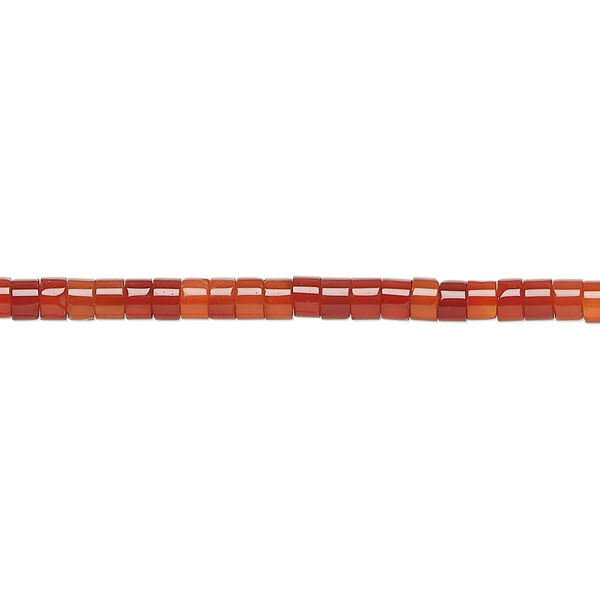 Red agate 1pkg1, heishi bead 15.5-16 inch 3x1.5mm-3x2.5mm image number 0