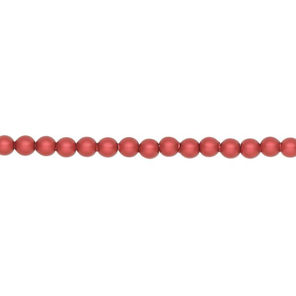 Pearl 100pk rouge, Crystal Passions® 3mm round 5810 image number 0