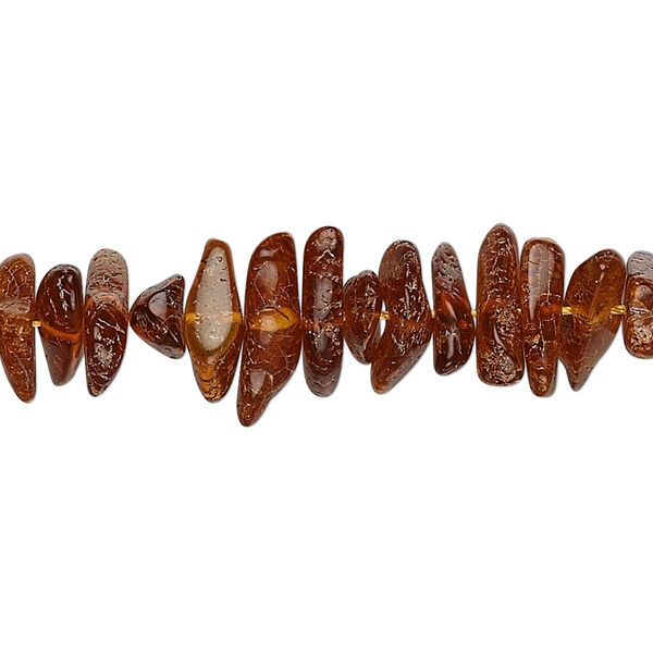 Amber 1pkg1, chip bead dark 15.5-16 inch large image number 0