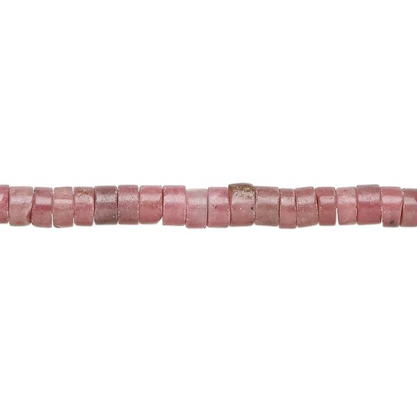 Rhodonite 1pkg1, heishi bead natural 15.5-16 inch 4x2mm image number 0
