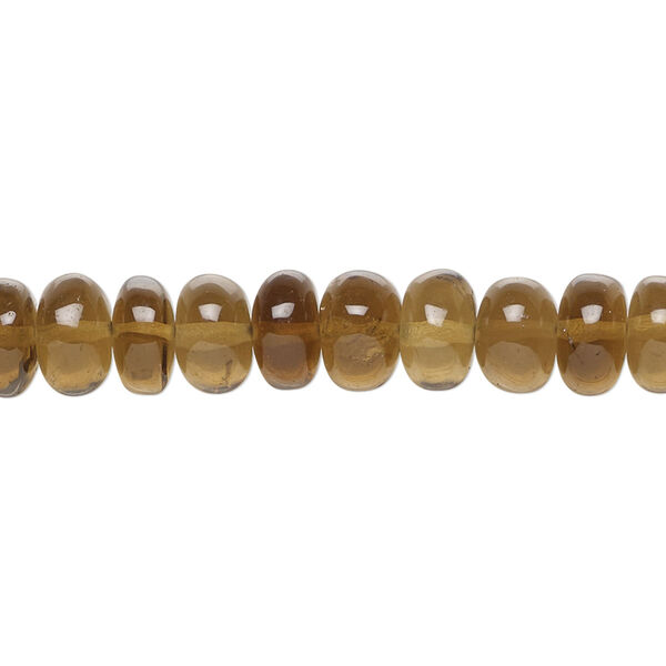 Golden quartz 1pkg1, hand-cut rondelle bead 14 inch 7x4mm-9x6mm image number 0