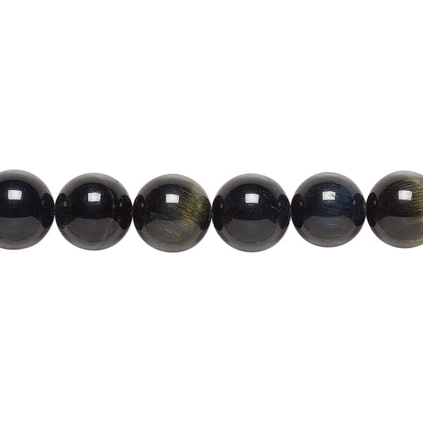 Blue tigereye 1pkg1, round bead natural B grade, 15.5-16 inch 8mm image number 0