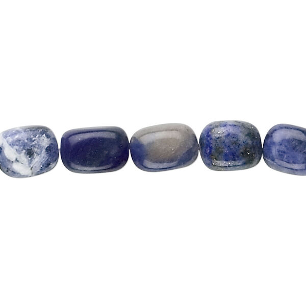 Sodalite 1pkg1, pebble bead natural 15.5-16 inch medium image number 0