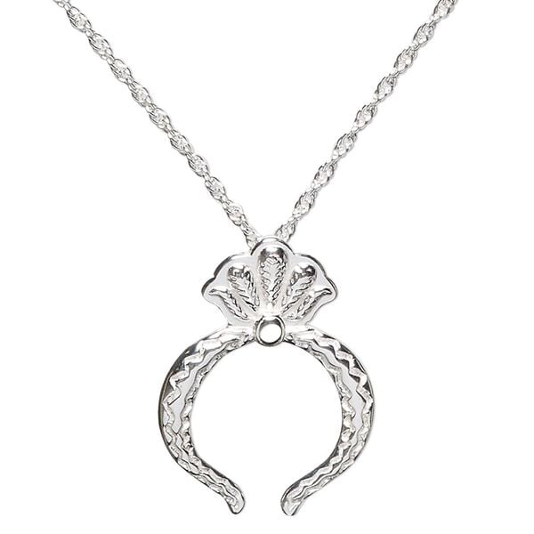 Necklace, Simple and Sleek Jewelry™, sterling silver, wearable at 16 and 18 inches. Sold individually. image number 0