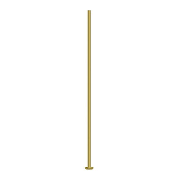 Head pin, niobium, yellow, 1-1/2 inches, 21 gauge. Sold per pkg of 10. image number 0