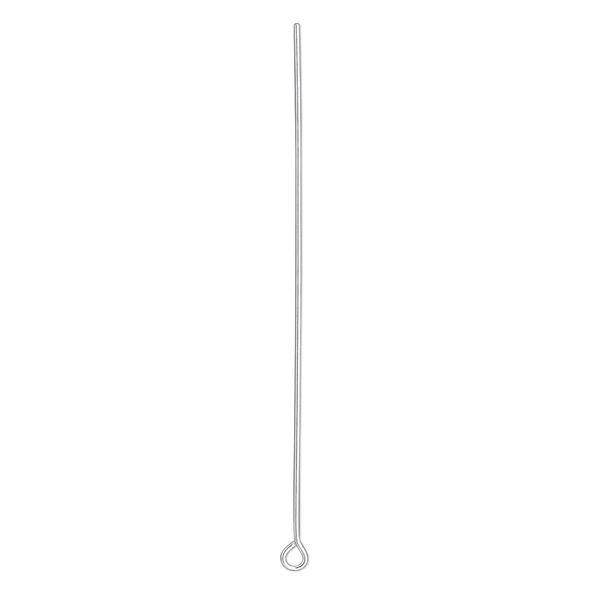 Eye pin, sterling silver-filled, 1-11/16 inches, 26 gauge. Sold per pkg of 100. image number 0