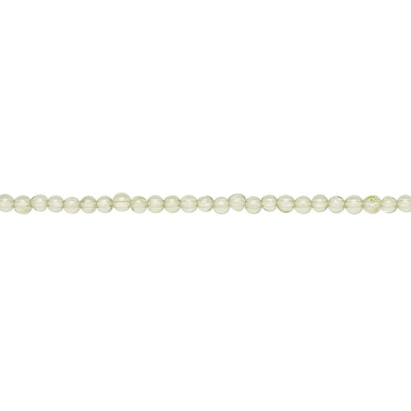 Peridot 1pkg1, round bead natural 15.5-16 inch 2mm image number 0