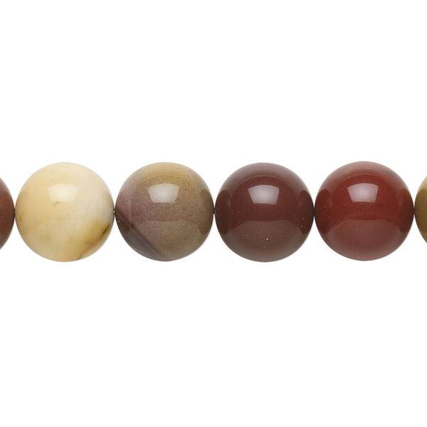 Moukaite jasper 1pkg1, round bead natural 15.5-16 inch 10mm image number 0