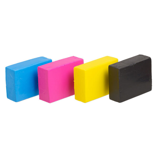 Polymer clay, Kato Polyclay™, pkg/(4) 1 ounce, assorted colors. image number 0