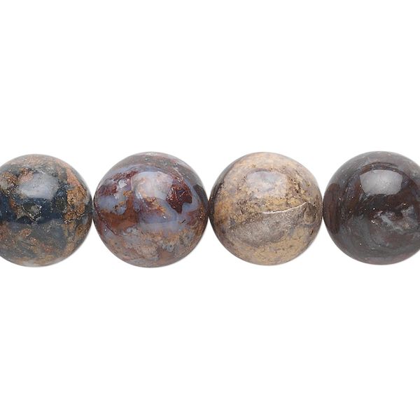 Pietersite 1pkg1, round bead natural 15.5-16 inch 12mm image number 0
