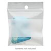 Bag, Tite-Lip™, plastic, clear and white, 2-inch top zip with block and hole. Sold per pkg of 100. image number 0