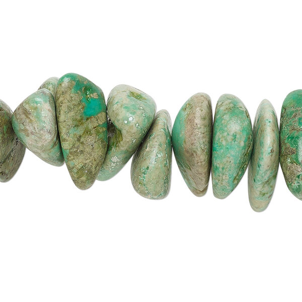 Turquoise 1pkg1, chip bead 15 inch extra-large image number 0