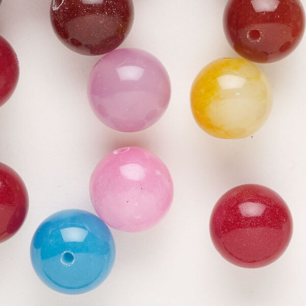 Quartz 1pkg1, round bead C grade, 4 oz mix 11-13mm image number 0