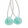 Amazonite 1pkg2, hand-cut top-drilled puffed teardrop bead natural 14x14mm image number 0