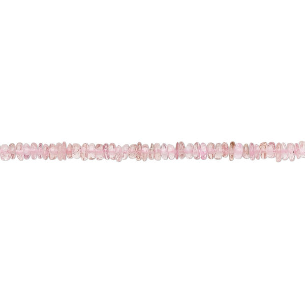 Pink tourmaline 1pkg1, hand-cut rondelle bead natural B grade, 12 inch 2x1mm-3x2mm image number 0