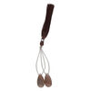 Coffee moonstone 1pkg2, hand-cut top-drilled puffed teardrop bead natural 20x10mm image number 1