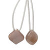 Coffee moonstone 1pkg2, hand-cut top-drilled puffed teardrop bead natural 14x14mm image number 0