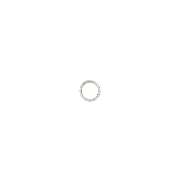 Jump ring, stainless steel, 10mm round square wire, 8mm inside diameter, 18 gauge. Sold per pkg of 50. image number 0