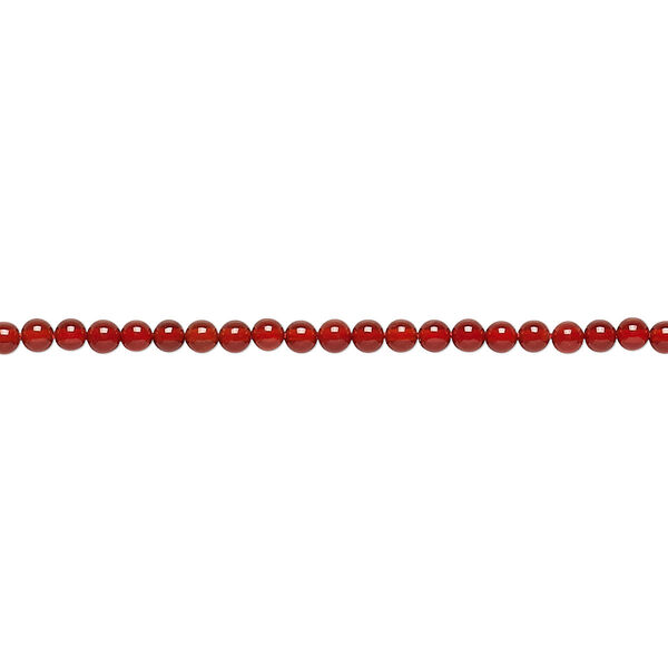 Carnelian 1pkg1, round bead 15.5-16 inch 2mm image number 0