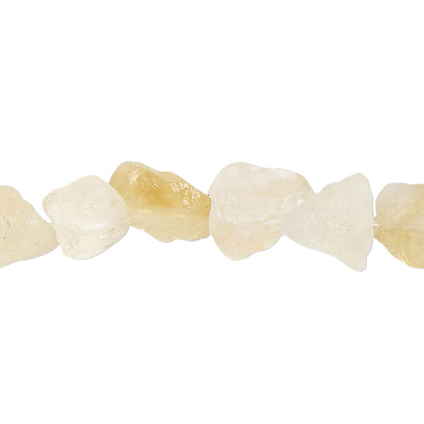 Citrine 1pkg1, rough nugget bead 15 inch small image number 0