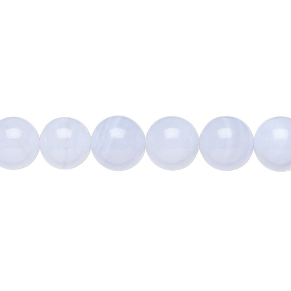 Blue lace agate 1pkg1, round bead natural 15.5-16 inch 8mm image number 0