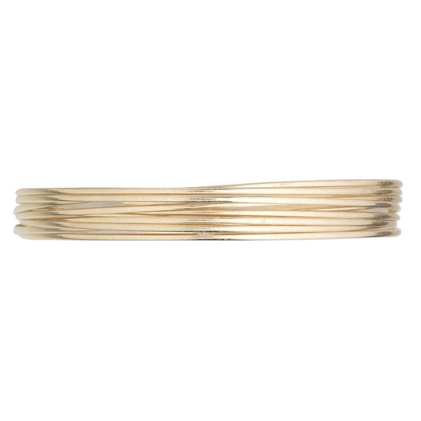 Wire, 12Kt gold-filled, full-hard, half-round, 20 gauge. Sold per pkg of 5 feet. image number 0