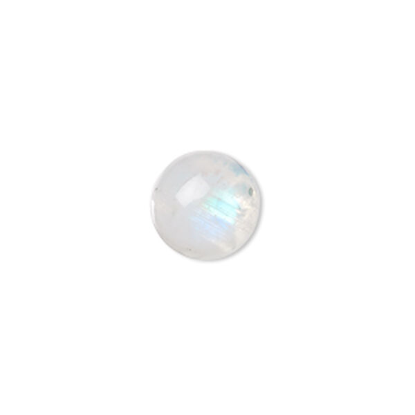 Rainbow moonstone 1pkg1, hand-cut calibrated round cab natural 10mm image number 0